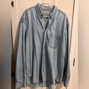 Vintage LL Bean Jean Button Up